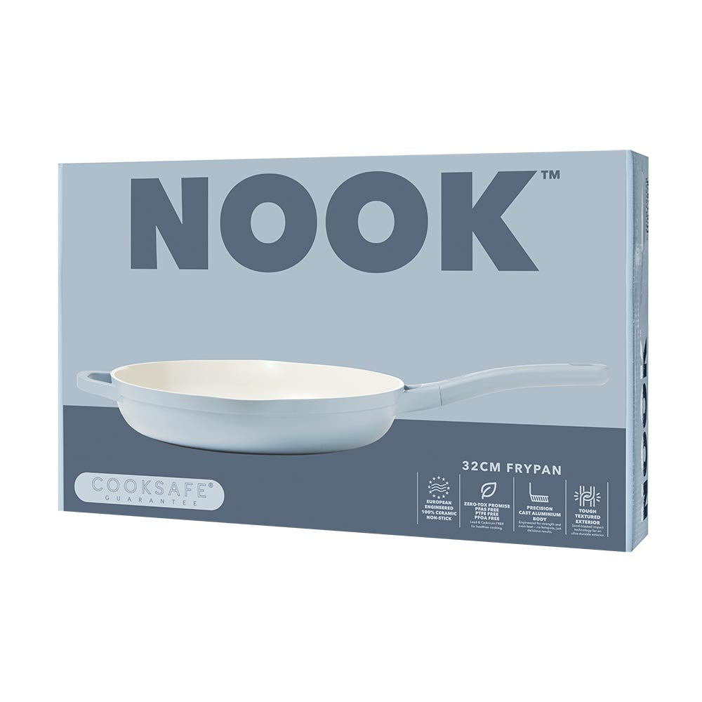 NOOK by Baccarat Frypan with Helper Handle 32cm Denim