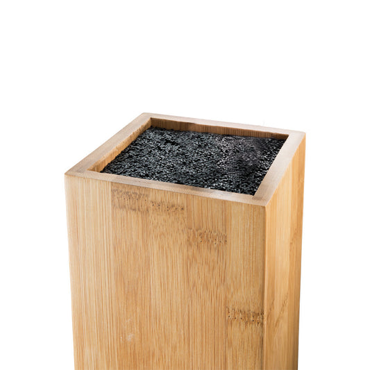 Bamboo knife holder displaying sleek design with knives arranged in an elegant manner - Baccarat