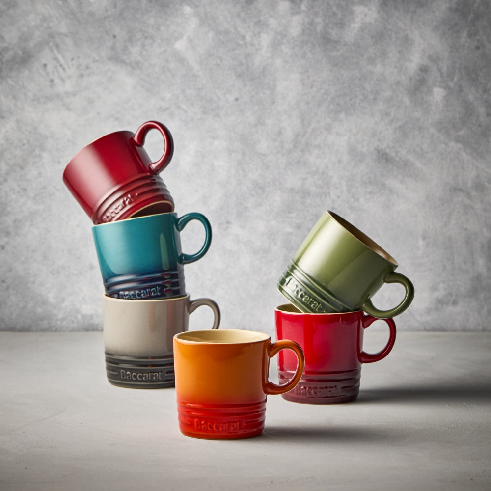 Baccarat Le Connoisseur Set of 6 Stoneware Mugs 350ml - Limited Edition