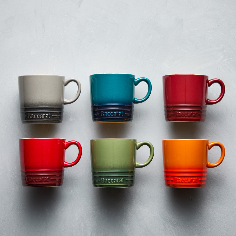 Baccarat Le Connoisseur Set of 6 Stoneware Mugs 350ml - Limited Edition