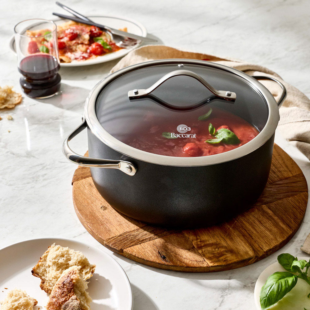 Baccarat iD3 Hard Anodised Casserole With Lid 24cm