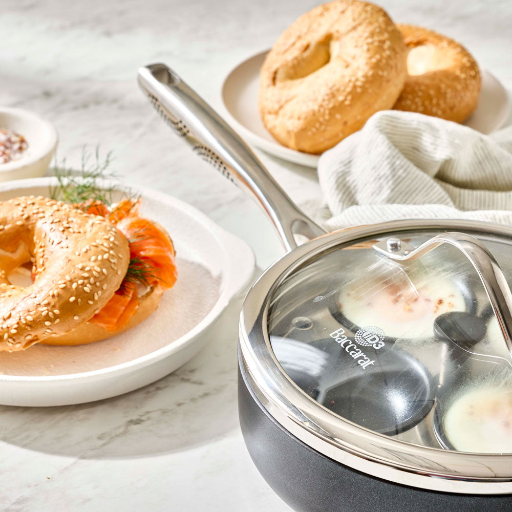 Baccarat iD3 Hard Anodised Egg Poacher With Lid