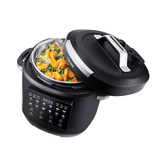Baccarat The Smart Chef Pro Multicooker 8L Black on a white background.