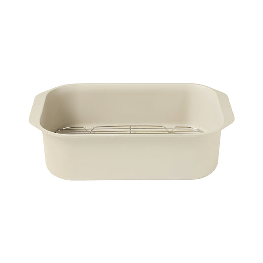 NOOK by Baccarat Roaster With Rack 34cm Cream