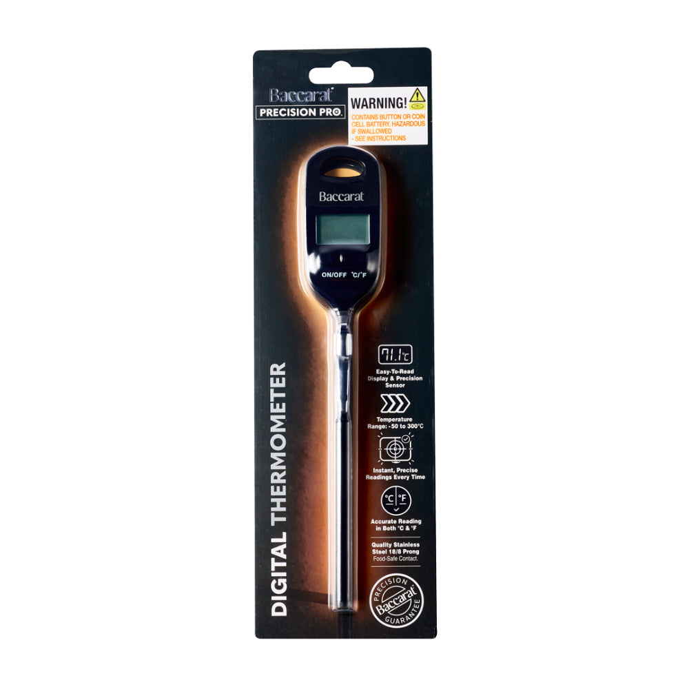 Bacardi digital thermometer packaging on a white background