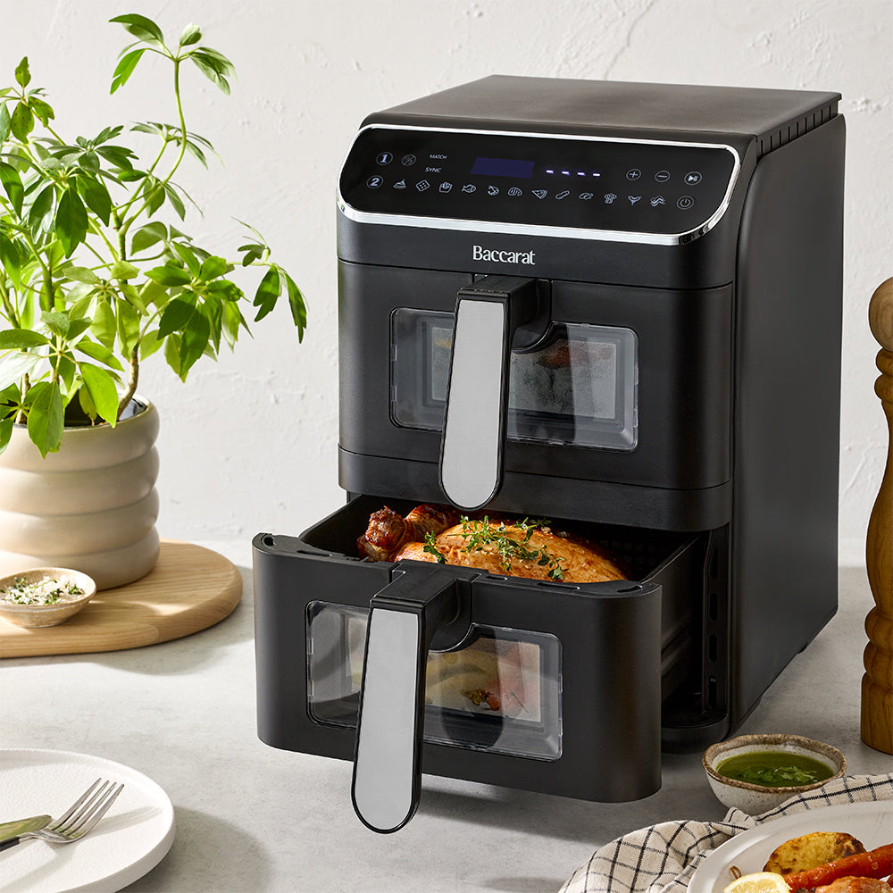 Baccarat 2 Stack Air fryer 11L Black