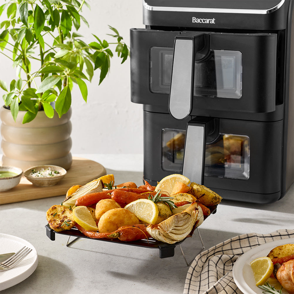 Baccarat 2 Stack Air fryer 11L Black