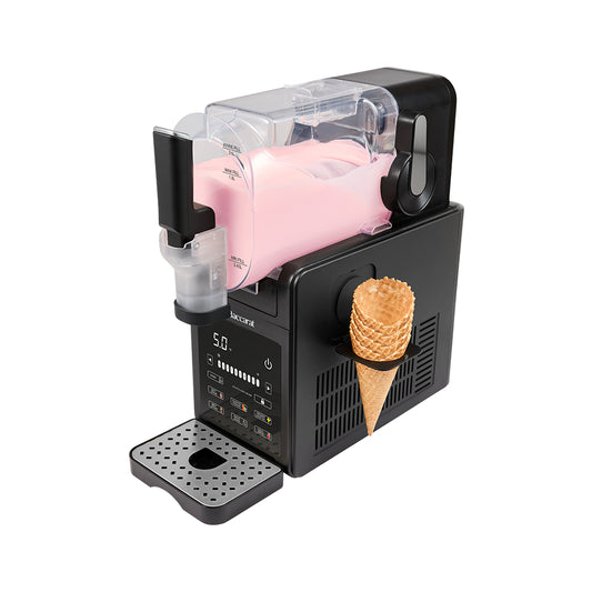 Baccarat The Swirle Slushie Maker 2.5L Black on a white background.