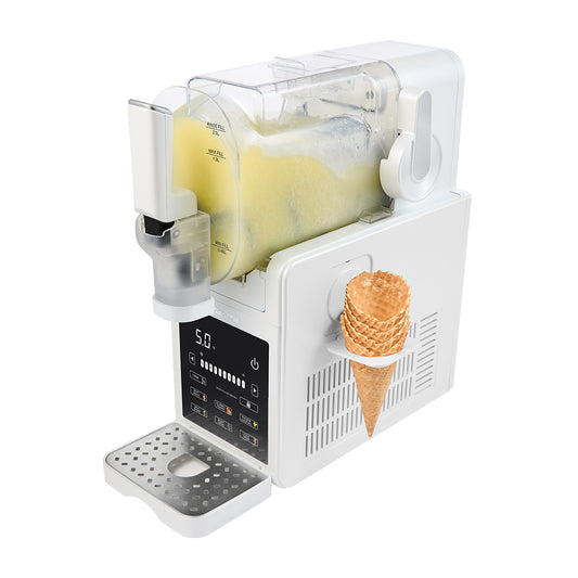 Baccarat The Swirle Slushie Maker 2.5L White on a white background. 