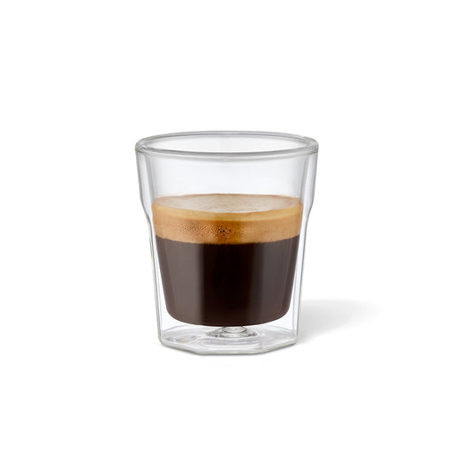 Baccarat Barista Facet Double Wall Espresso Glass 88ml Set of 2