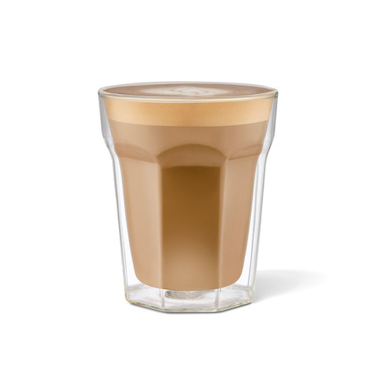 Baccarat Barista Facet Double Wall Latte Glass 236ml Set of 2