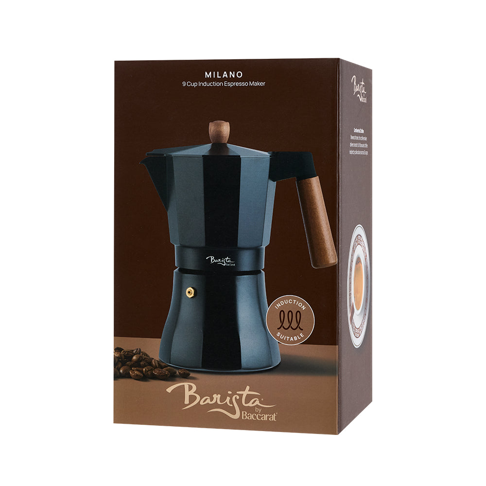 Baccarat Barista Milano 9 Cup Induction Espresso Maker