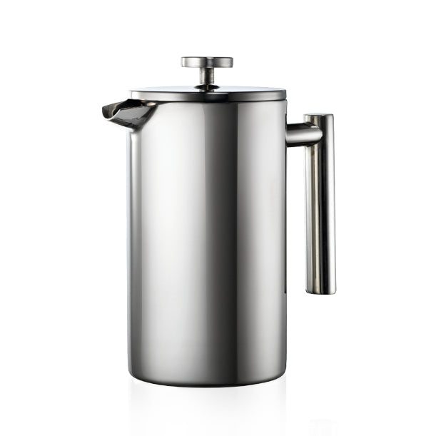 Baccarat Barista Palermo 8 Cup Coffee Press Stainless Steel on a white background