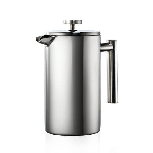Baccarat Barista Palermo 8 Cup Coffee Press Stainless Steel on a white background