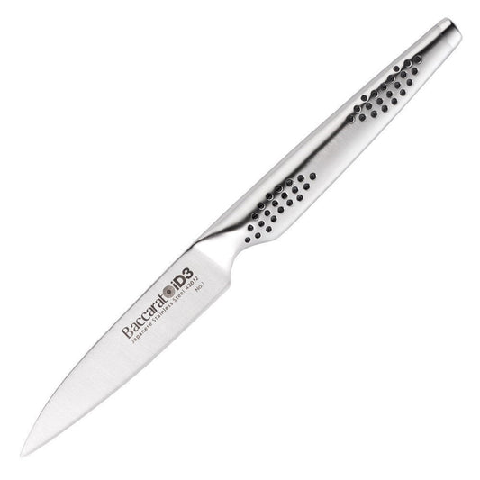 Fresh tomatoes and herbs on a chopping board with a sleek knife - Baccarat id3 Paring Knife 9cm