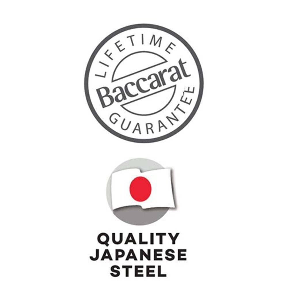 Baccarat id3 sharpening steel 20cm black bold logo with Japanese flag quality steel - Baccarat