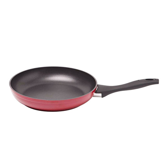 Forged aluminium frying pan with ergonomic handle and non-stick surface - Baccarat flame frypan.