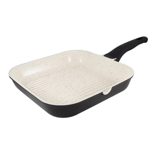 A non-stick frypan featuring a sleek design in white for effortless cooking - Baccarat Ceramix