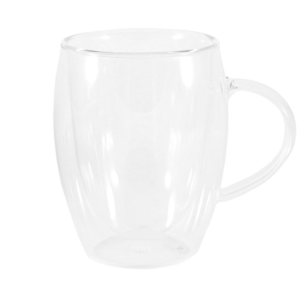 Clear mugs and glasses with coffee on wooden boards - Baccarat Barista Cafe Double Wall Glass 