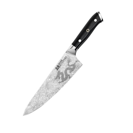 a set of three santoku knives with elegant design and ergonomic handles - Baccarat