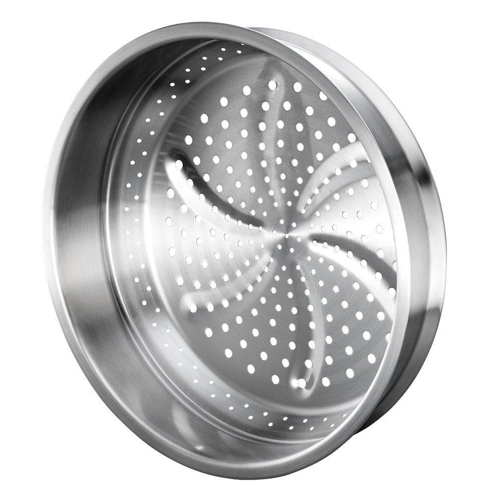 Silver perforated steam insert for cooking vegetables with a stylish design - Baccarat gourmet