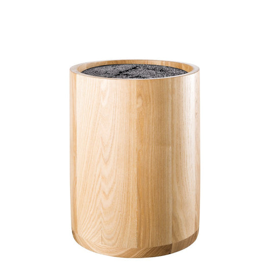A round marble knife holder with elegant design and natural finish - Baccarat