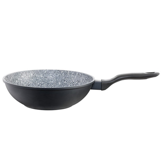 Anodized finish metal corner ceramic non stick frypan with helper handle 32cm - Baccarat