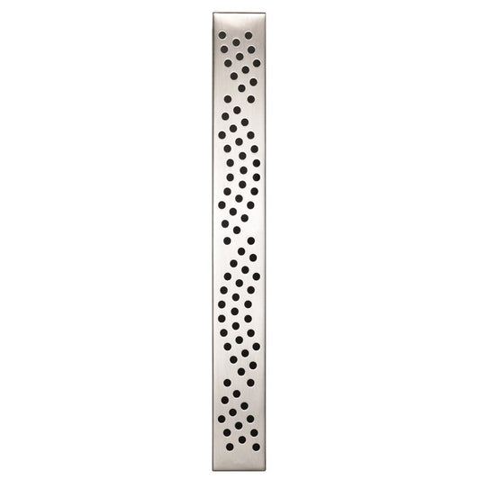 Three stainless steel black knives on a magnetic strip against a marble backdrop 40cm - Baccarat