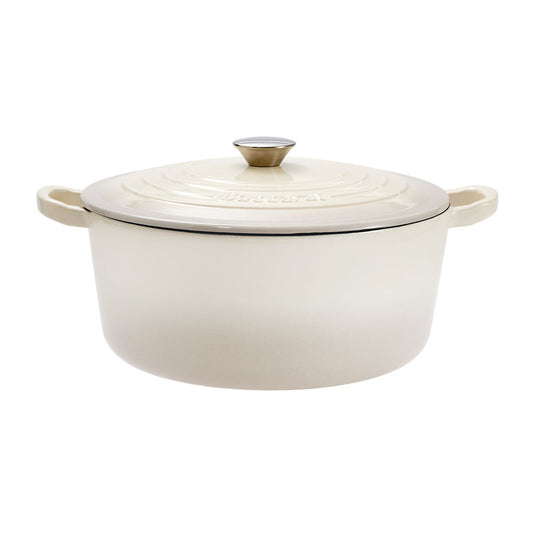 A beige pot lid with steam holes featuring a subtle black rim - Baccarat id3 rolling knife sharpener