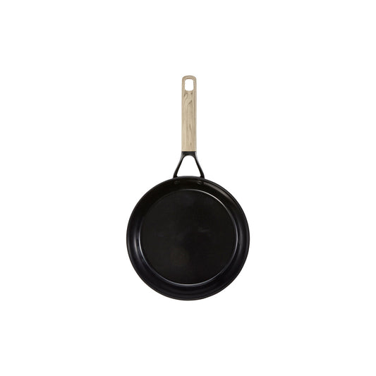 prawns in a skillet with herbs dark theme round french saute pan 31cm - le connoisseur