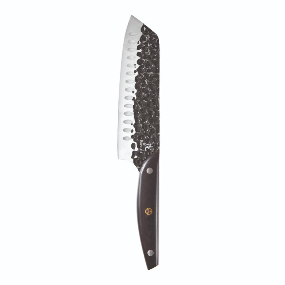 Baccarat KUROI KIBA 7 Piece Knife Block with japanese steel santoku knife at Baccarat