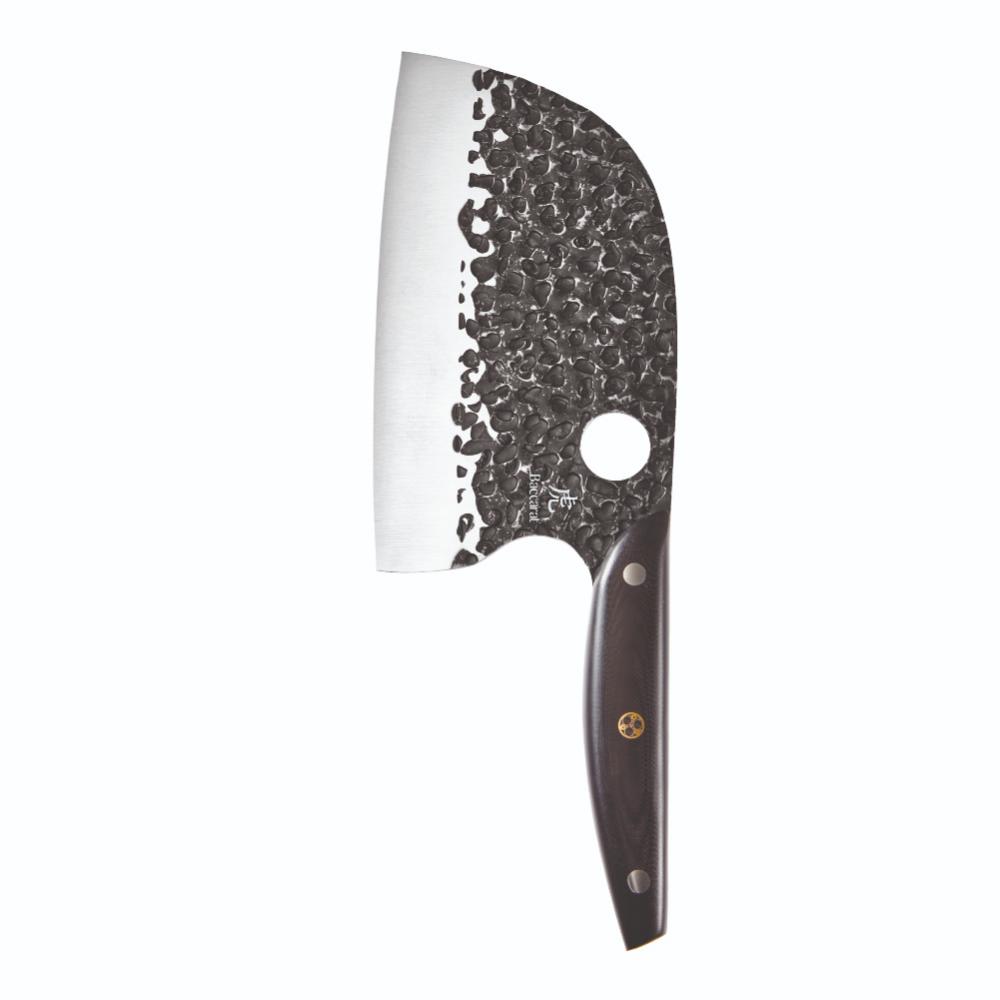 Baccarat KUROI KIBA 7 Piece Knife Block with japanese steel moon knife at Baccarat