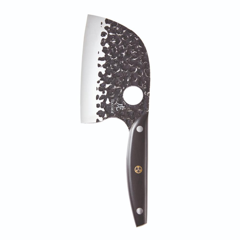 Baccarat KUROI KIBA 7 Piece Knife Block with japanese steel moon knife at Baccarat