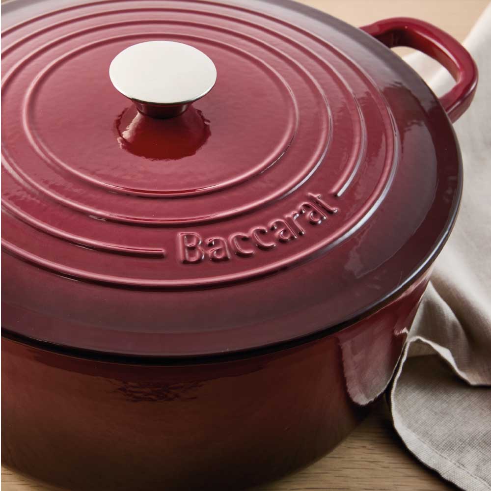 Baccarat Le Connoisseur Cast Iron Round French Oven 29cm 6.3L