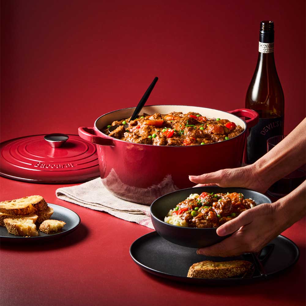 Baccarat Le Connoisseur Cast Iron Round French Oven 29cm 6.3L