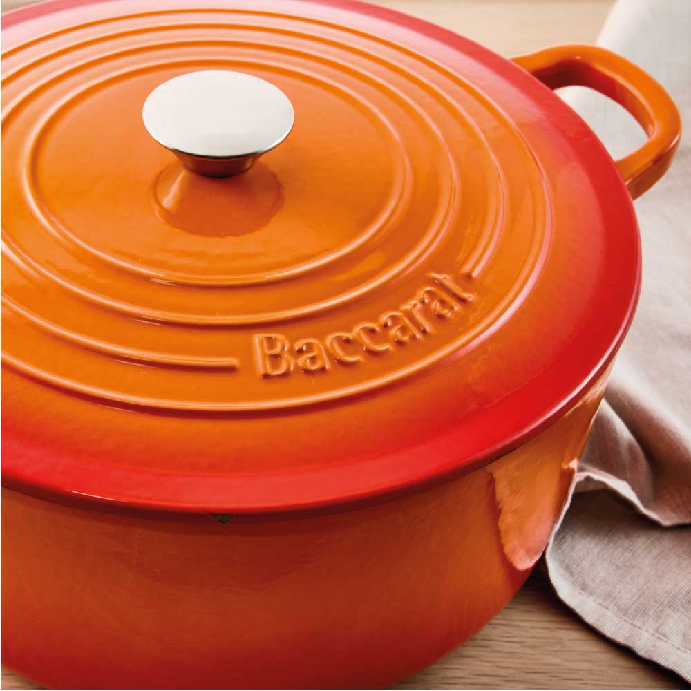 Baccarat Le Connoisseur Cast Iron Round French Oven 29cm 6.3L