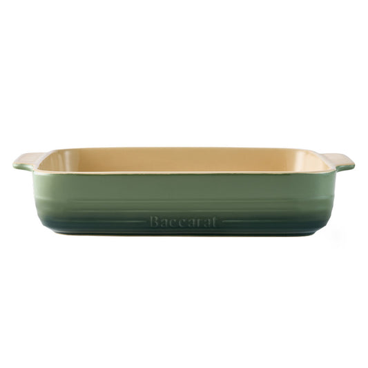 Baccarat Le Connoisseur Stoneware Lasagne Baking Dish 38cm Sage Green at Baccarat