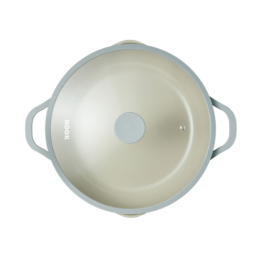 NOOK by Baccarat Saute Pan With Lid 30cm Sky