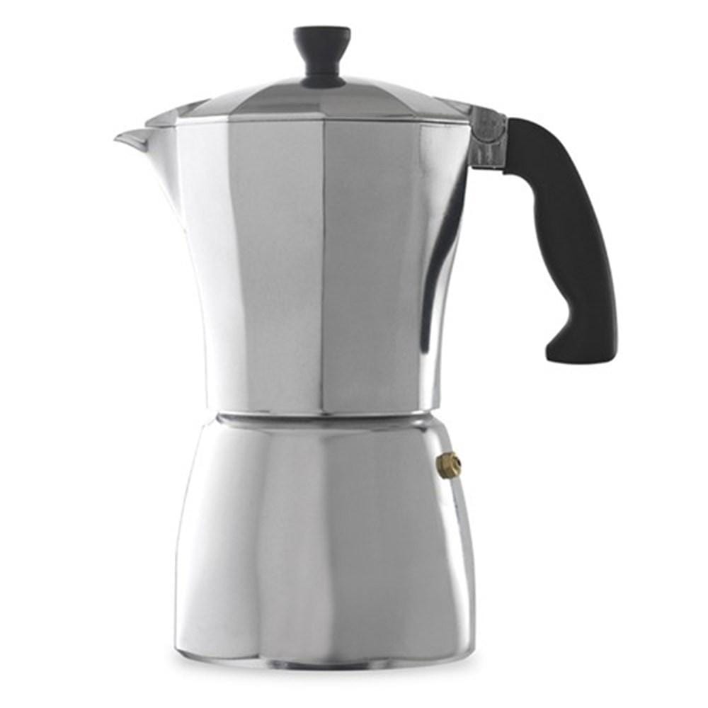 Three elegant espresso makers on a speckled surface with coffee beans - Baccarat Barista Brillante