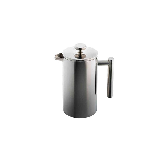 Elegant double wall coffee plunger in crystal clear glass with stunning design - Baccarat