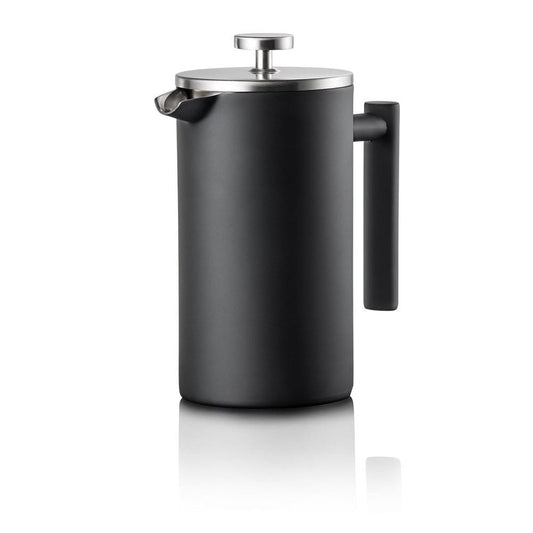 Elegant double wall coffee press with a sleek cylindrical design and comfortable grip - Baccarat