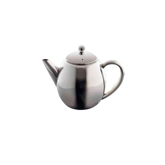 Elegant double walled teapot with a refined design shining under light - Baccarat barista brillante