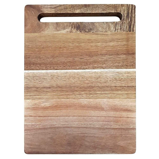 Acacia rectangle chopping board with a smooth surface and natural hue - Baccarat butchers corner