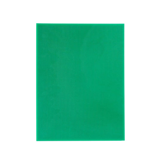 A rectangular green cutting board with a smooth surface and sturdy design - Baccarat