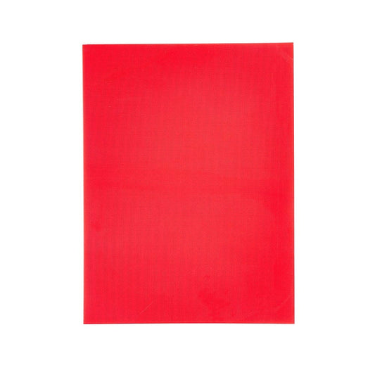 a vibrant red cutting board showcasing fresh ingredients and culinary tools - Baccarat