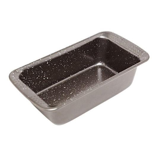 Granite loaf pan with speckled finish in black ceramic 21x12cm - Baccarat