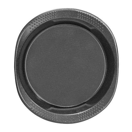 Round granite cake pan with a smooth surface in black color - Baccarat