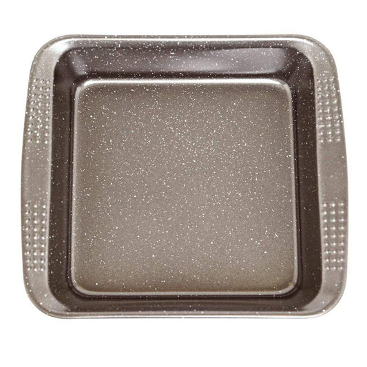 Granite square cake pan with durable finish ideal for baking desserts and cakes - Baccarat