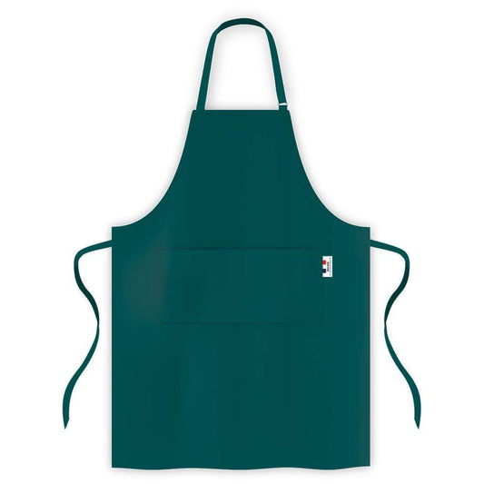 teal kitchen apron with front pockets and stylish design - Baccarat le connoisseur