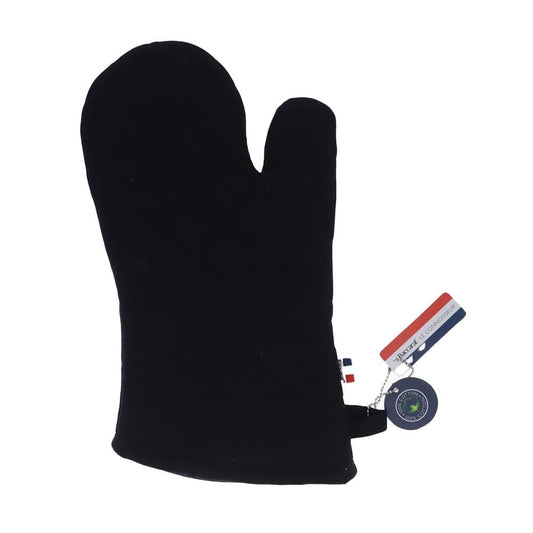 Sleek oven mitt with thermometer for safe cooking black - Baccarat Le Connoisseur